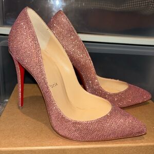 Christian Louboutin Pink Sparkle Heels